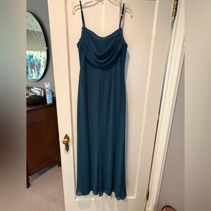 Lulu’s Emerald Green Cowl Neck Maxi Dress